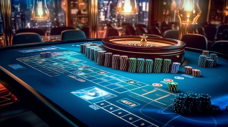 Studio Dragon Tiger live dealer rajawd77 dengan kamera multi-angle menampilkan kartu yang dibagikan
